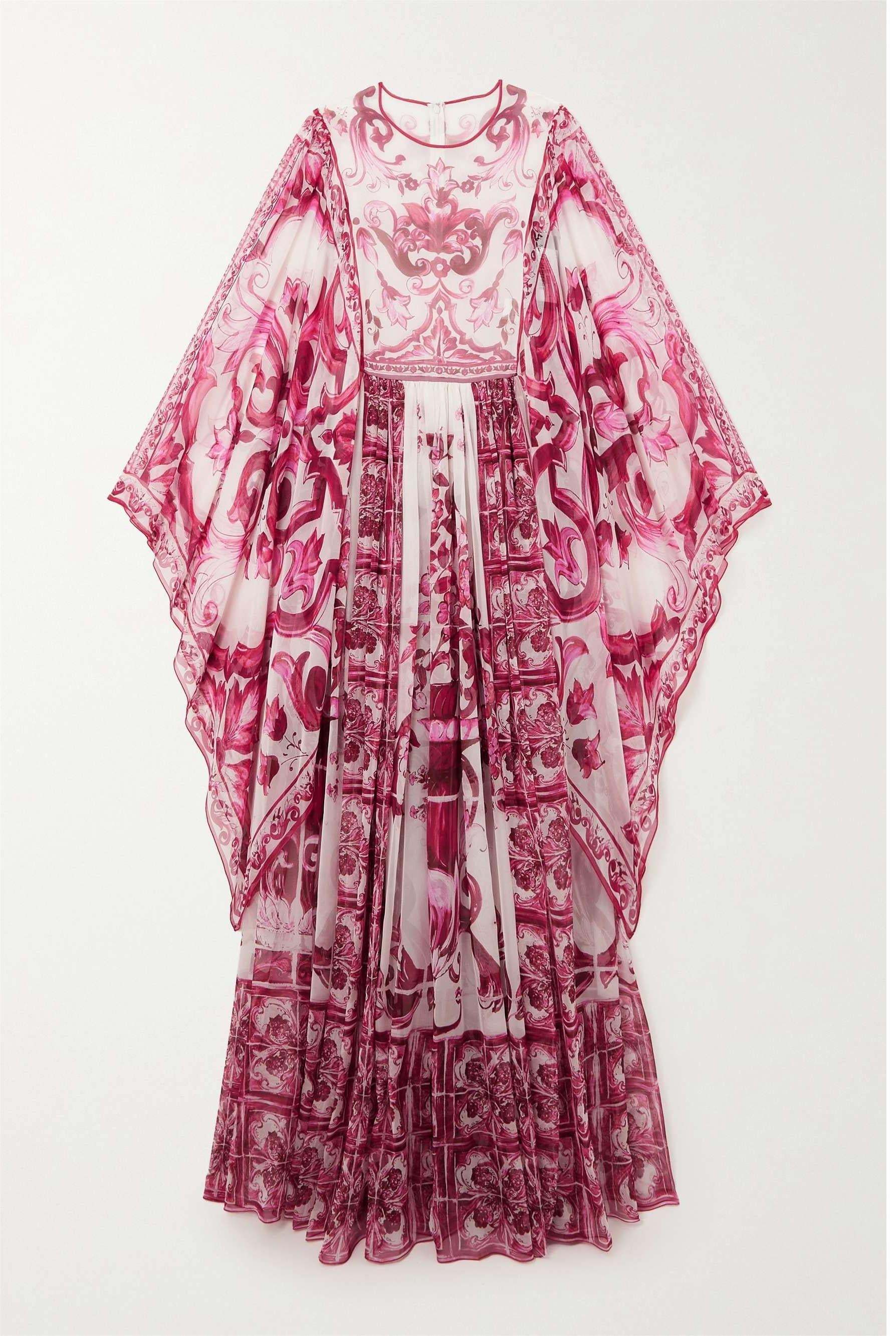 Frances Paisley Round Neck Ball Sleeve Midi Dress