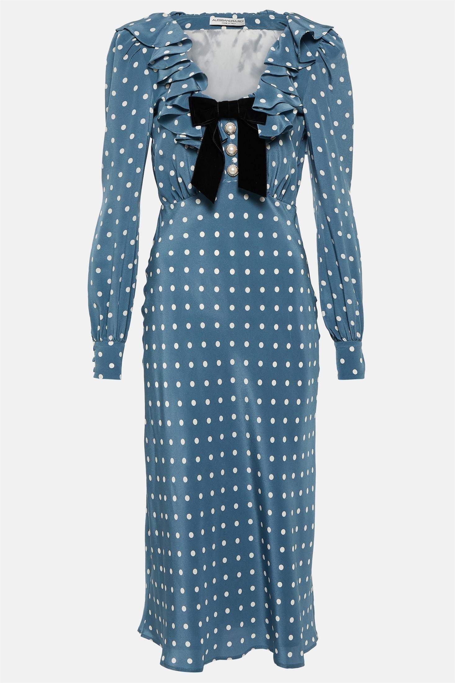 Kalina Long Sleeve V-Neck Midi Dress