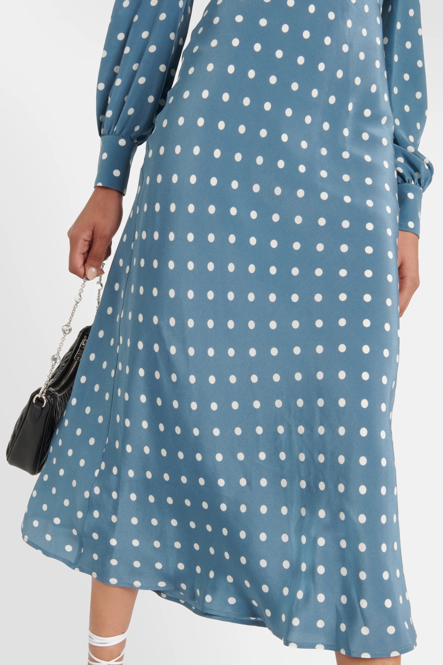 Kalina Long Sleeve V-Neck Midi Dress