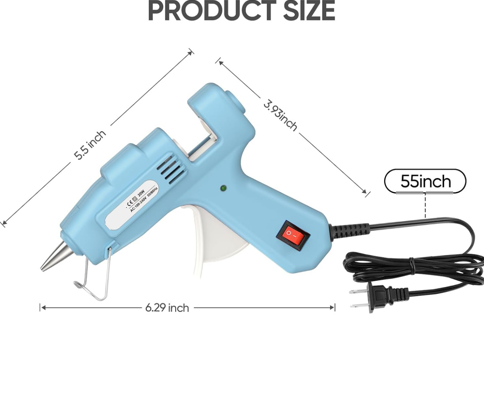 20W Mini Hot Glue Gun Kit, 30 Glue Sticks Set for DIY Crafts, Repair