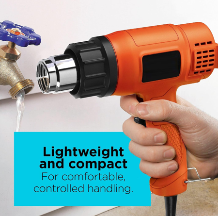 Heat Gun for Crafts, Corded, Dual Heat Settings up to 1000 Degrees, 1350 Watt