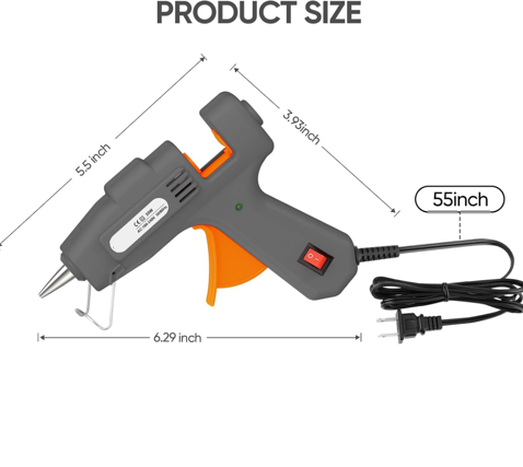 20W Mini Hot Glue Gun Kit, 30 Glue Sticks Set for DIY Crafts, Repair