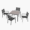 7 PCS Patio Dining Table and Chairs