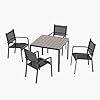 7 PCS Patio Dining Table and Chairs