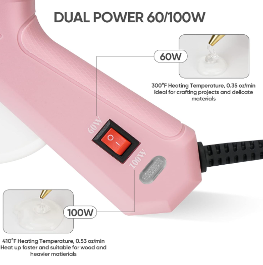 20W Mini Hot Glue Gun Kit, 30 Glue Sticks Set for DIY Crafts, Repair