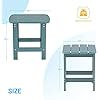 Square Side Table Backyard Turquoise