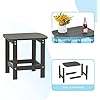 Square Side Table Backyard and Beach-Gray