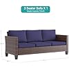 Patio Furniture 3-seat Sofa Wicker Outdoor Furniture