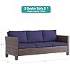 Patio Furniture 3-seat Sofa Wicker Outdoor Furniture