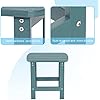 Square Side Table Backyard Turquoise