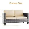 Patio Furniture 3-seat Sofa Wicker Outdoor Furniture
