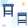 Square Side Table Backyard Navy