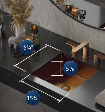  Stainless Steel Square Undermount Sink