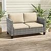 Patio Furniture 3-seat Sofa Wicker Outdoor Furniture
