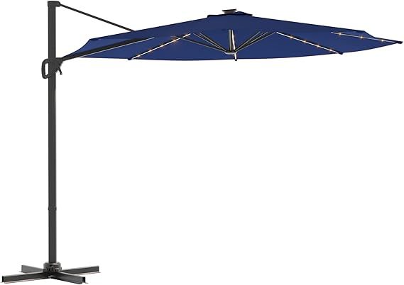 10x8ft LED Rectangle Cantilever Umbrella For Your Outdoor Space