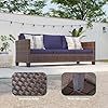 Patio Furniture 3-seat Sofa Wicker Outdoor Furniture