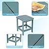 Square Side Table Backyard Turquoise