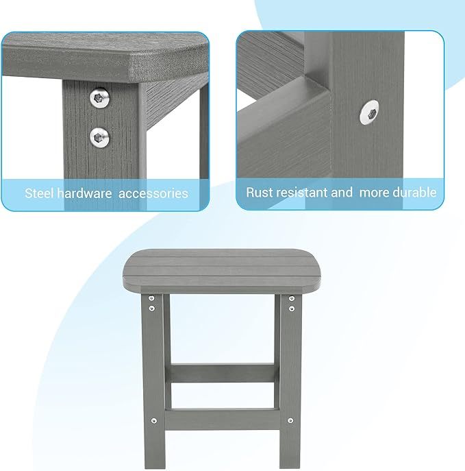 [Copy]Square Side Table Backyard and Light Gray