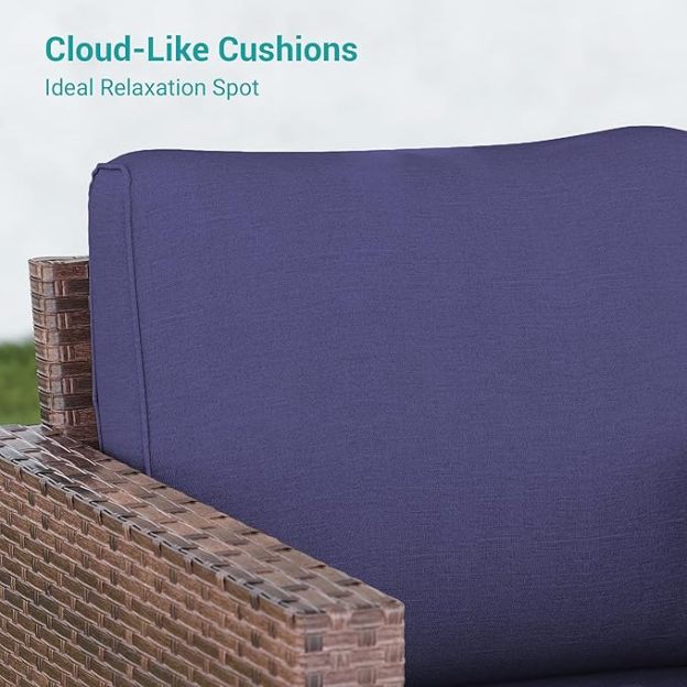 Patio Furniture 3-seat Sofa Wicker Outdoor Furniture