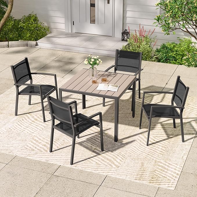 7 PCS Patio Dining Table and Chairs