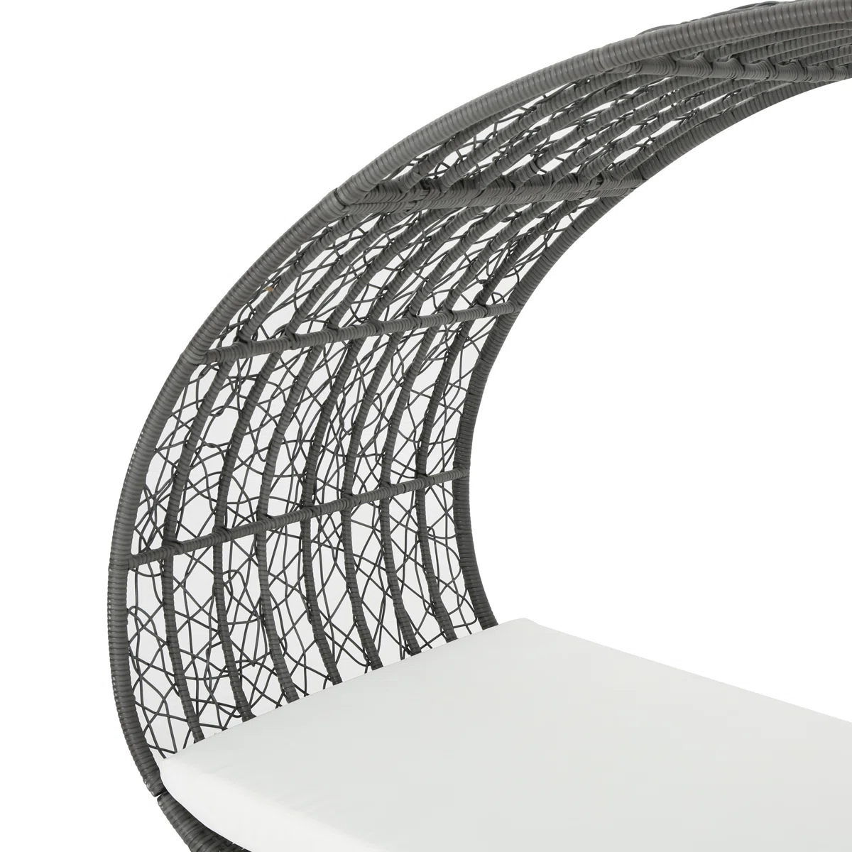 91.25'' Wide Curved Premium All-Weather Wicker Patio Daybed with Cushions