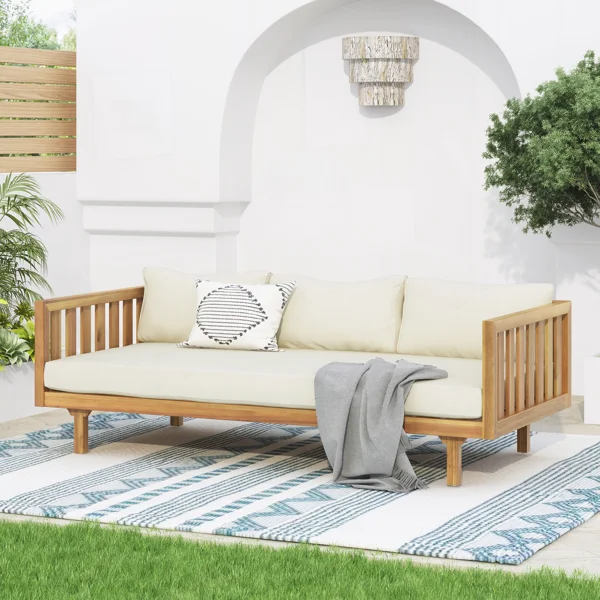 Outdoor Patio Daybed with Cushions