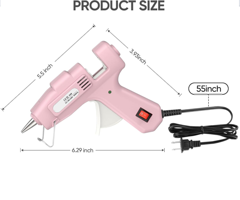 20W Mini Hot Glue Gun Kit, 30 Glue Sticks Set for DIY Crafts, Repair