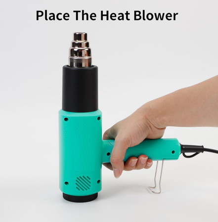 Heat Blower Gun for Sublimation Blanks Shrink Wrap Film 110V Hot Air Gun for Shrink Wrap Temperature Control with 2-Temp Settings
