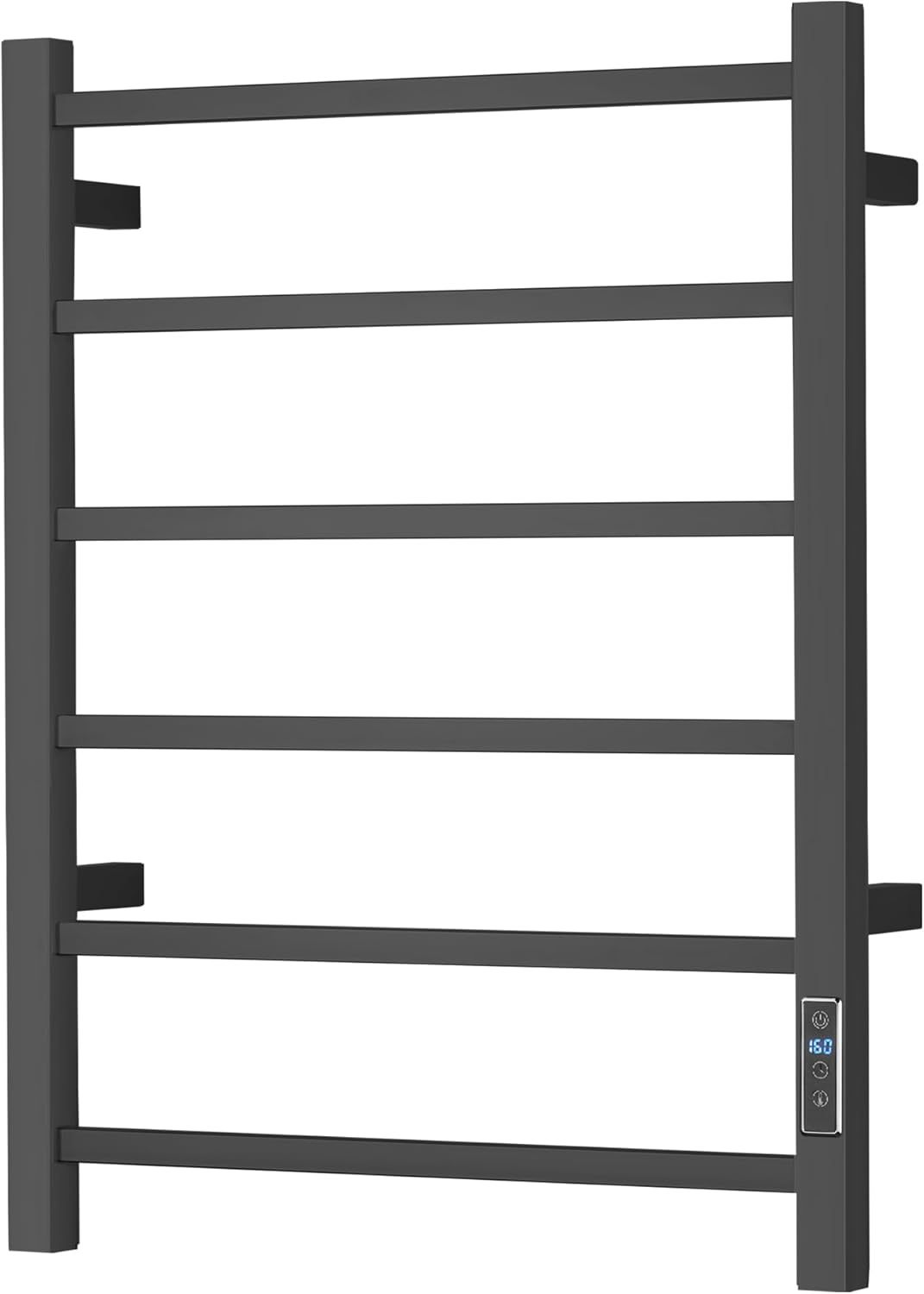 Towel Warmer with Built-in Timer for Bathroom Wall Mounted Bath Towel Heater Plug-in Electric Heated Towel Rack