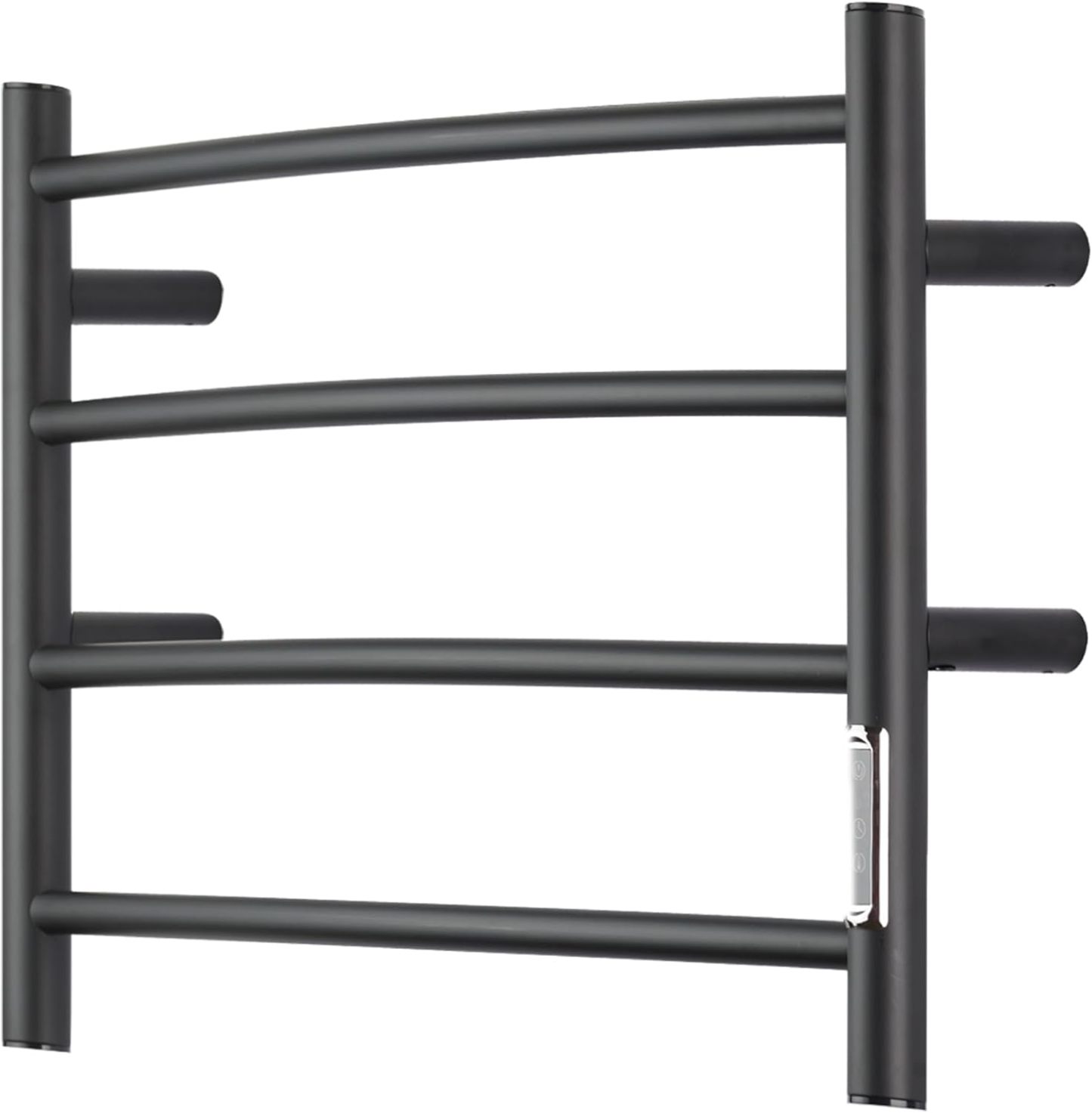 Electric Towel Warmer with Built-in Timer - Wall Mounted Bathroom Heated Towel Rack