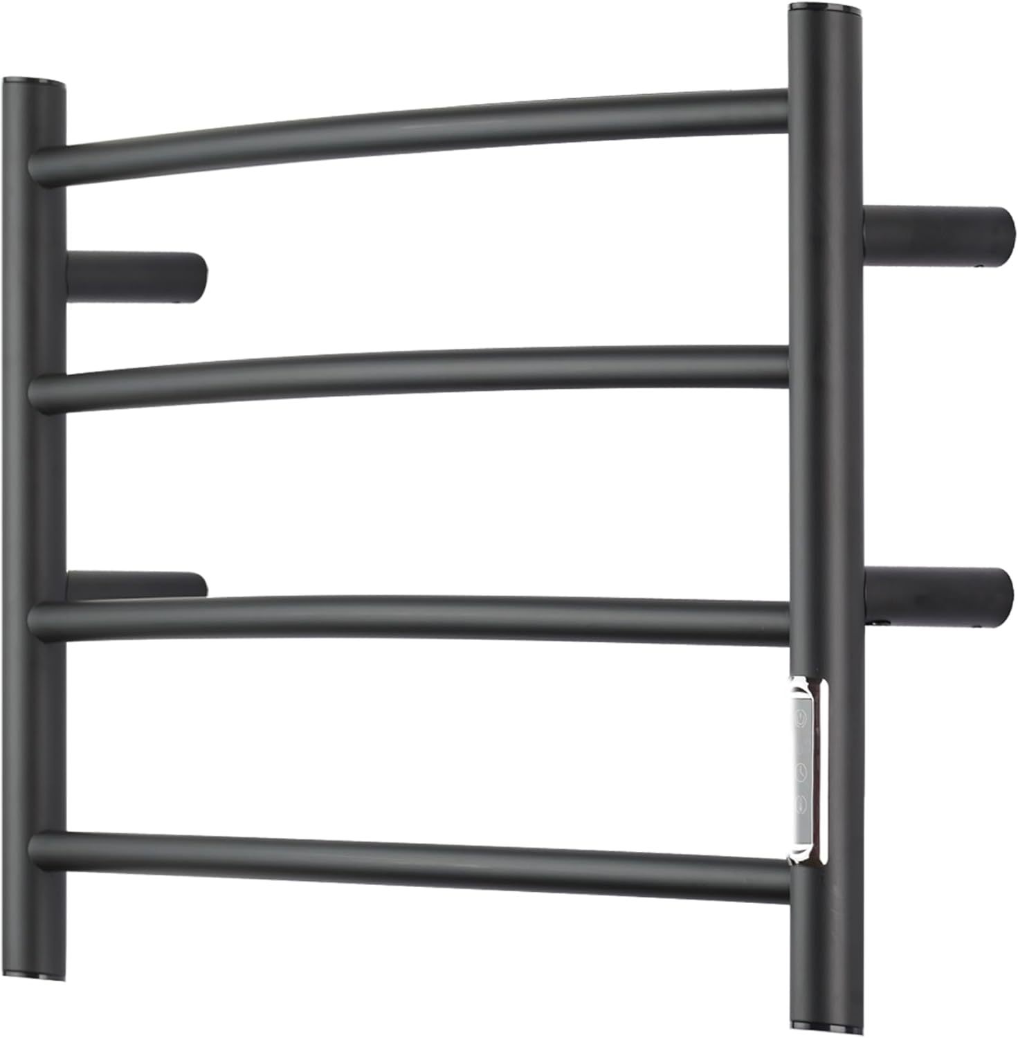 Electric Towel Warmer with Built-in Timer - Wall Mounted Bathroom Heated Towel Rack