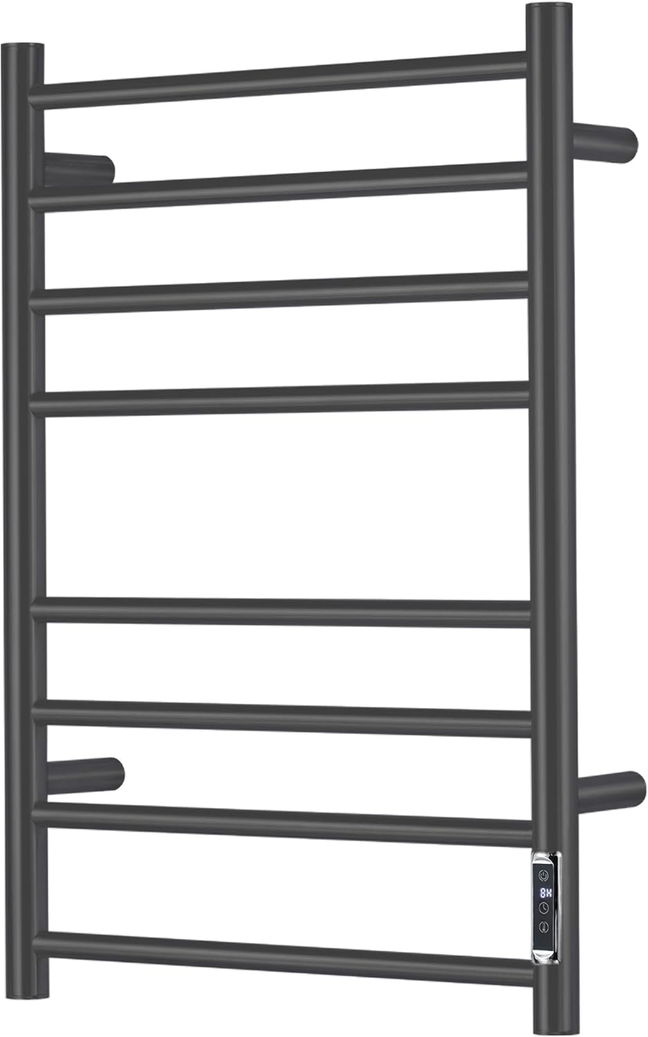 Electric Towel Warmer with Built-in Timer - Wall Mounted Bathroom Heated Towel Rack