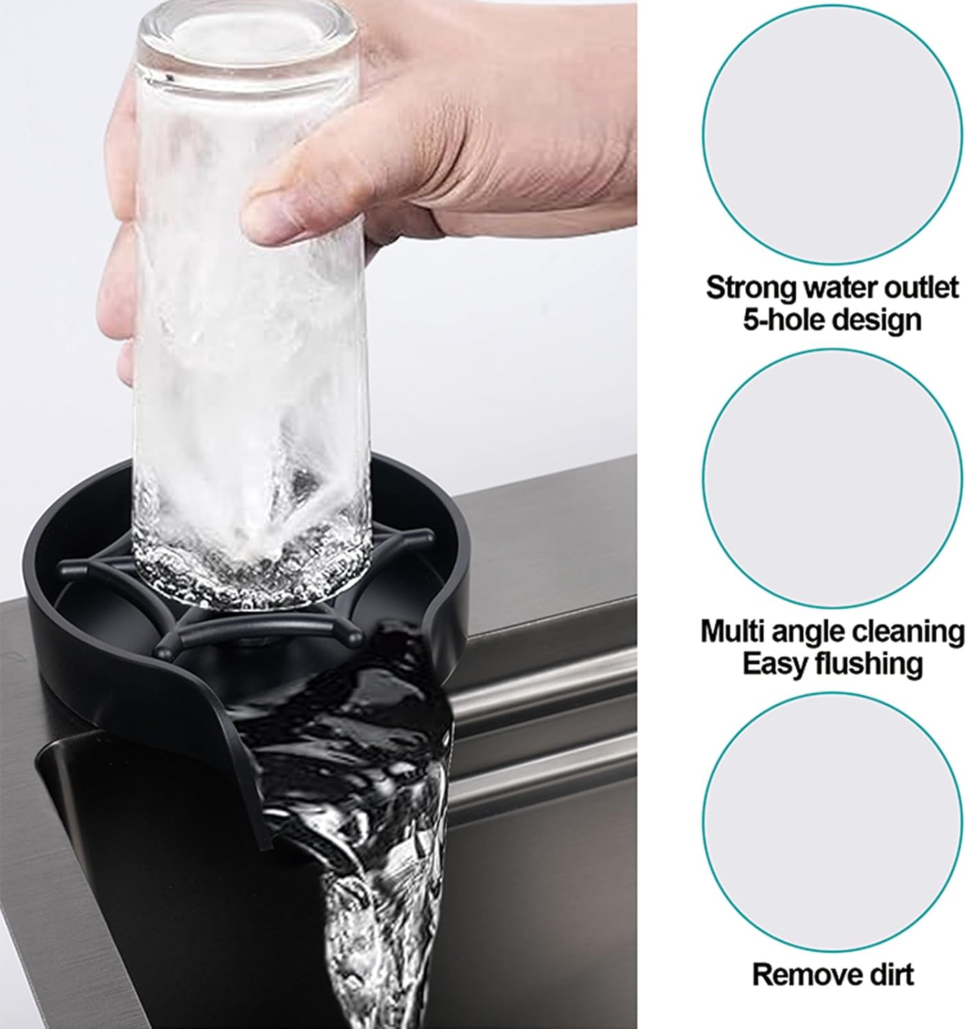 29.5 * 17.7 inch Kitchen Sink, Single Bowl Stainless Steel Sink Multifunctional Drop In Sink with Pull-Down Faucet and Multiple Accessories