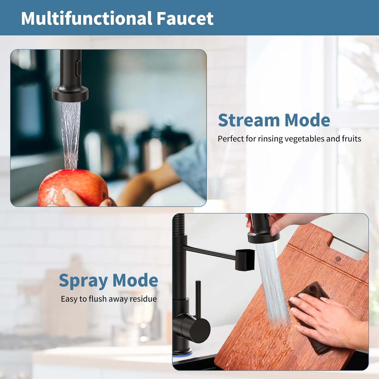 29.5 x 17.7 inch Kitchen Sink, Single Bowl Stainless Steel Sink Multifunctional Drop In Sink with Pull-Down Faucet and Multiple Accessories