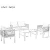 Outdoor Sofa Sets Combination with A Table, Beige