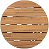 Outdoor Acacia Wood Patio Side Table Light Teak