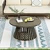 Outdoor Acacia Wood Patio Coffee Table,Grey