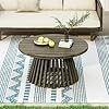 Outdoor Acacia Wood Patio Coffee Table,Grey