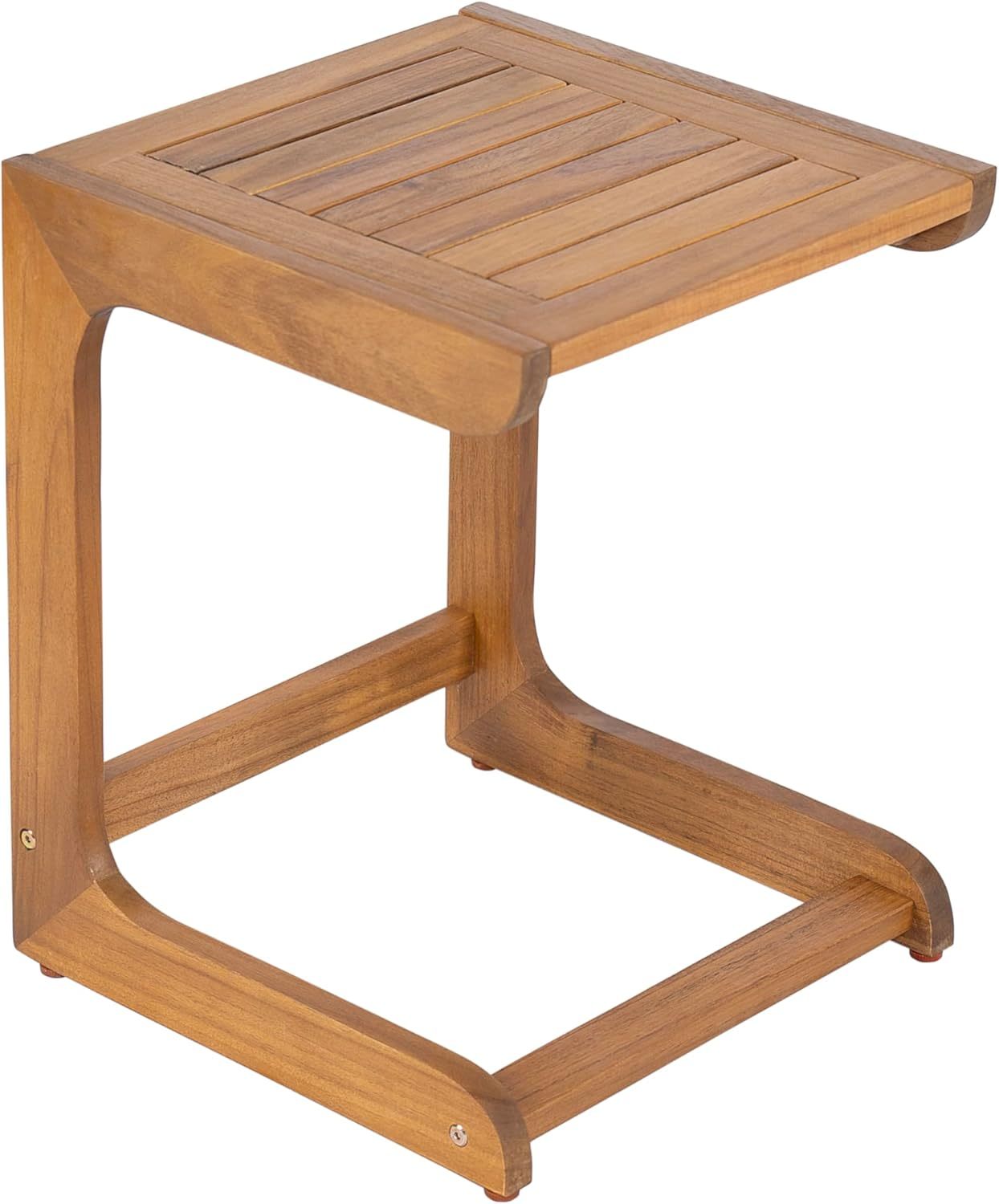 Wood End Table for Patio