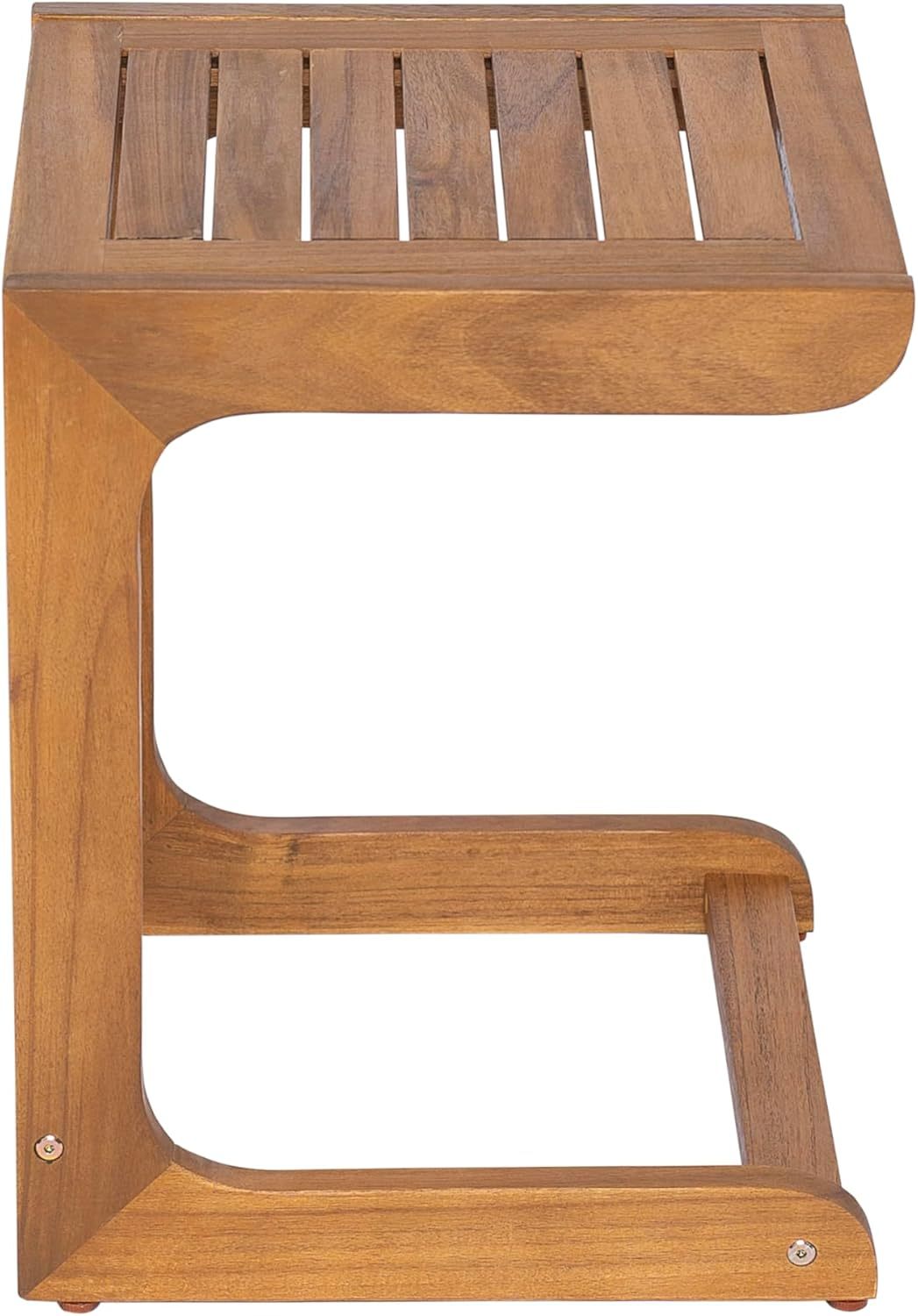 Wood End Table for Patio