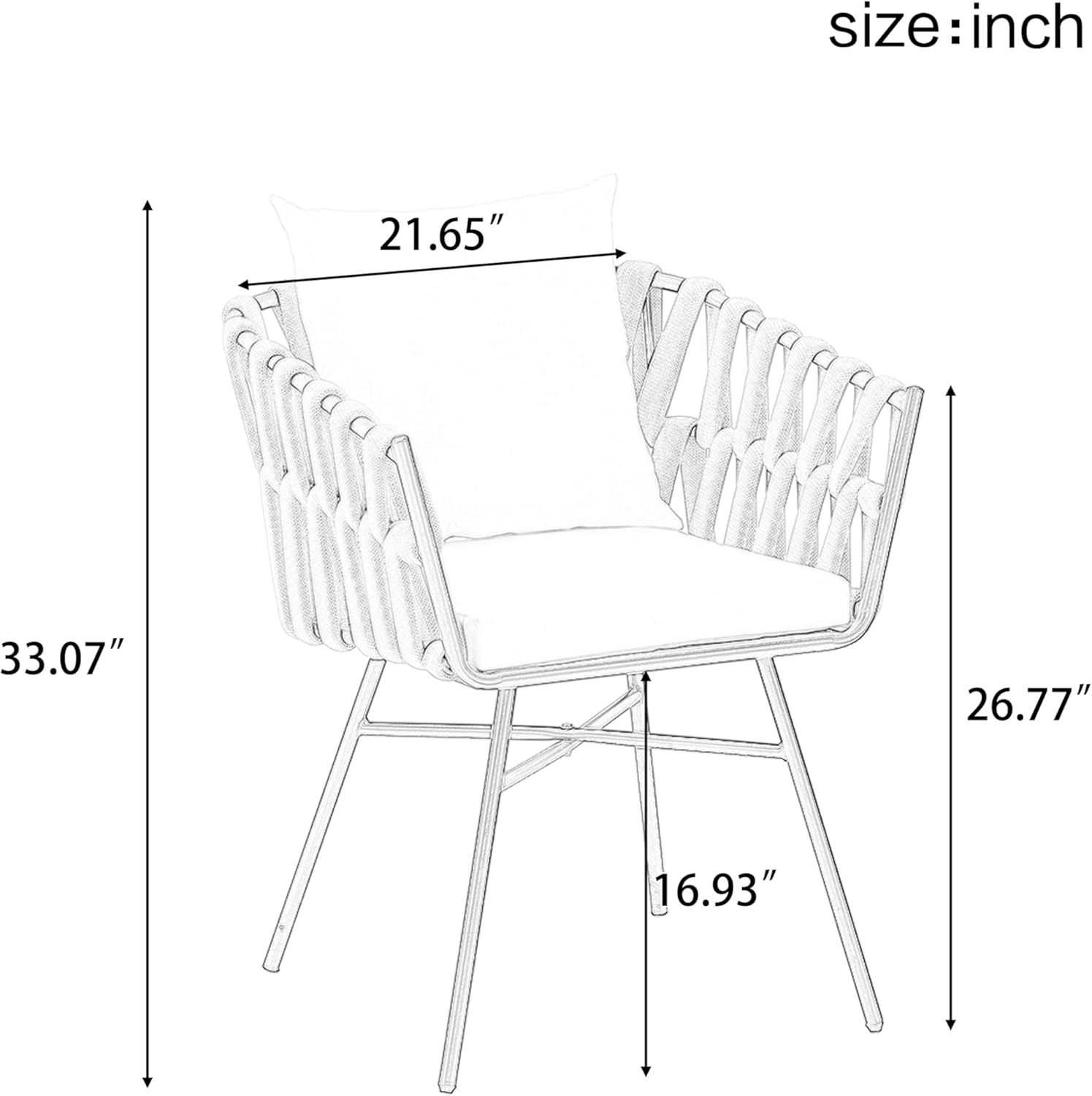 7 Pieces Patio Dining Set, Gray