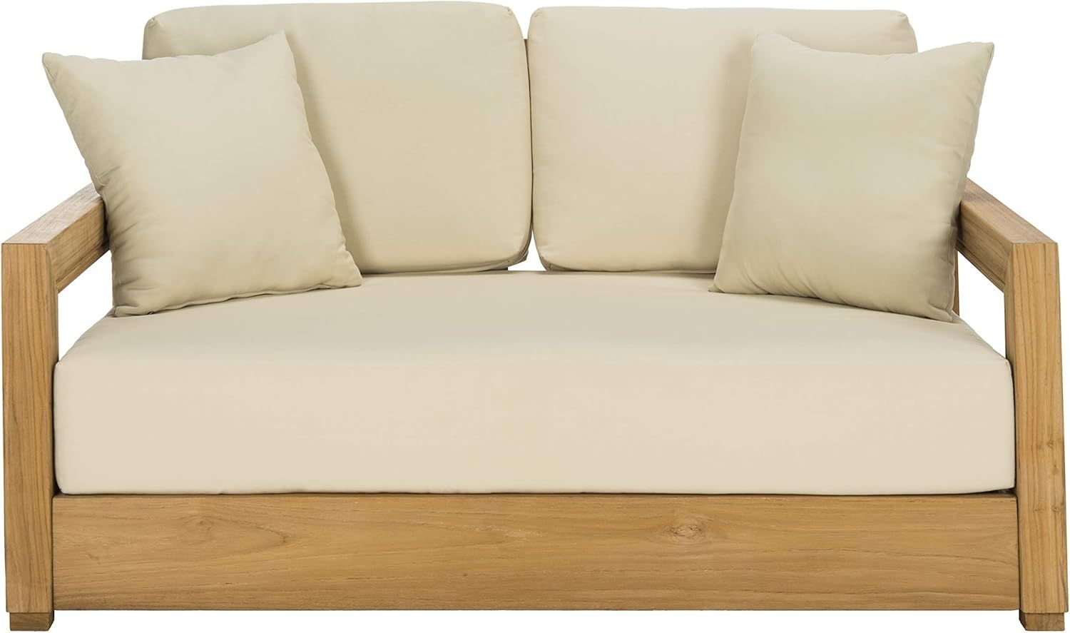 Teak 2 - Seat Loveseat, Beige