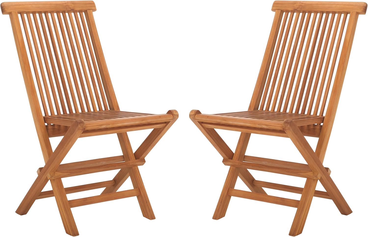 Natural Solid Wood Teak Folding Chair, 