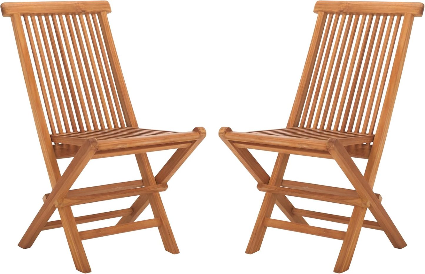 Natural Solid Wood Teak Folding Chair, 