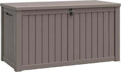 151 Gallon Outdoor Storage Box, Grey