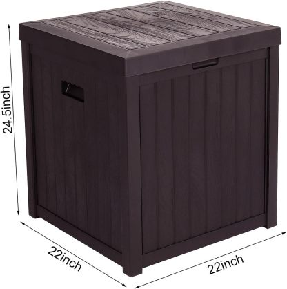 51 Gallon Storage Deck Box Brown
