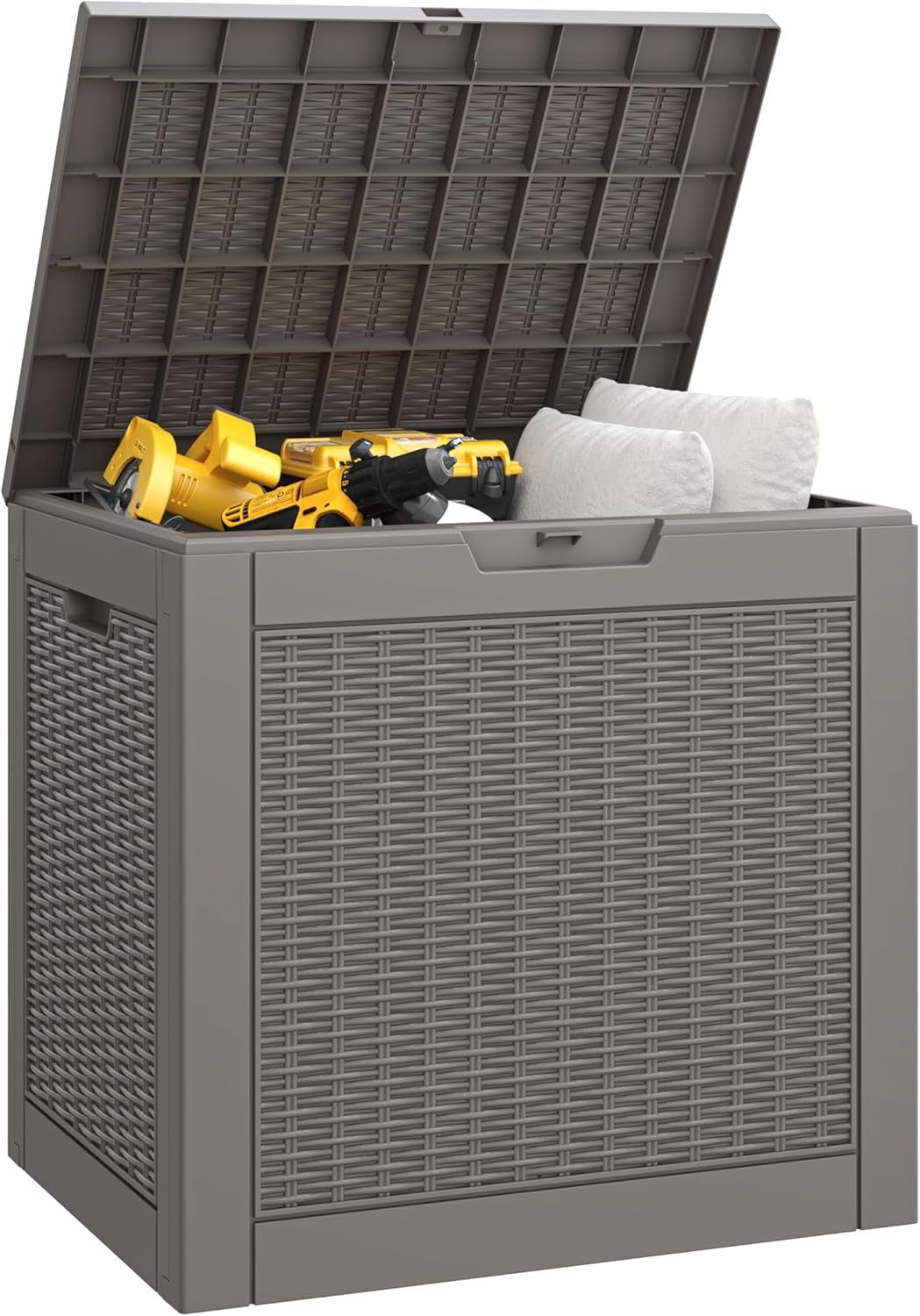 35 Gallon Outdoor Storage Box,  Gray