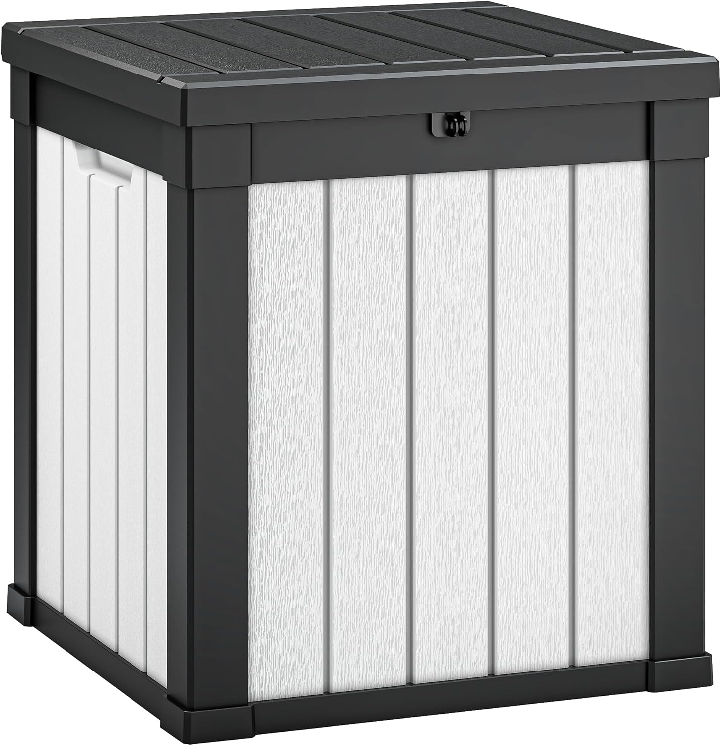 40 Gallon Outdoor Storage Box Black White