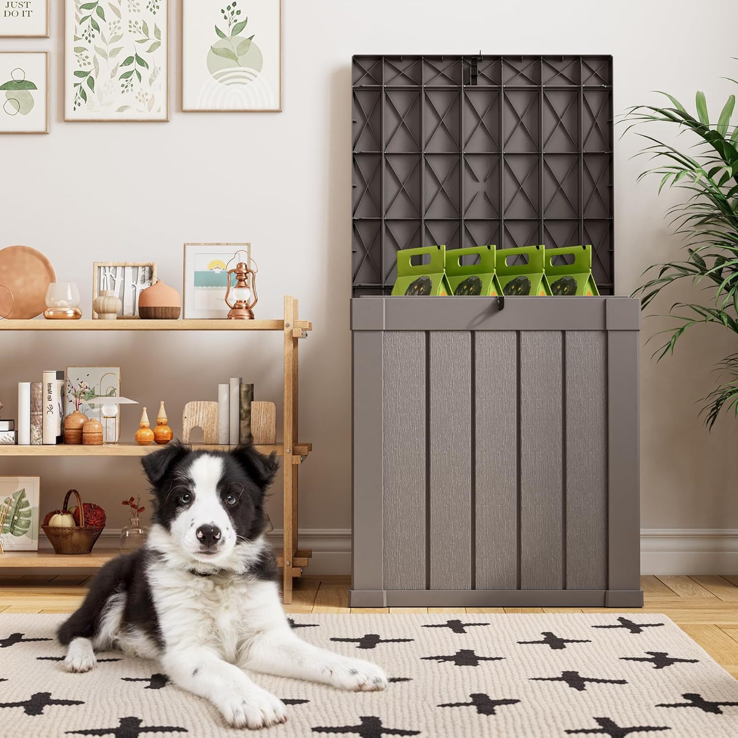 40 Gallon Outdoor Storage Box Grey