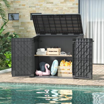 Outdoor Storage Cabinet 36 Cu.Ft Garden Storage Shed 